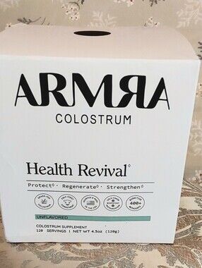 ARMRA Colostrum Health Revival Jar, Unflavored, 4.3oz, New in the box